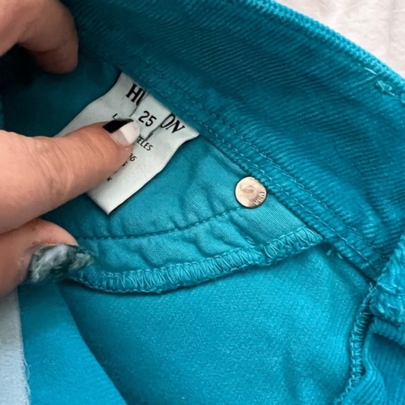 Hudson Collin Flap Skinny Corduroy Jeans made in the Usa Pants 2 Button - Picture 5 of 10